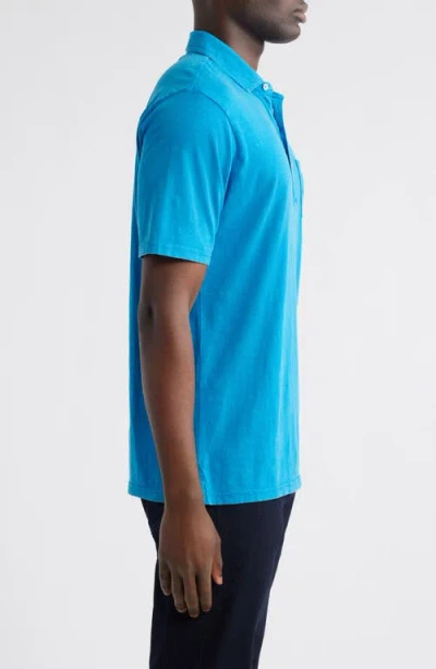 Johnnie-o Coastal Wash Original Pocket Polo In Riptide