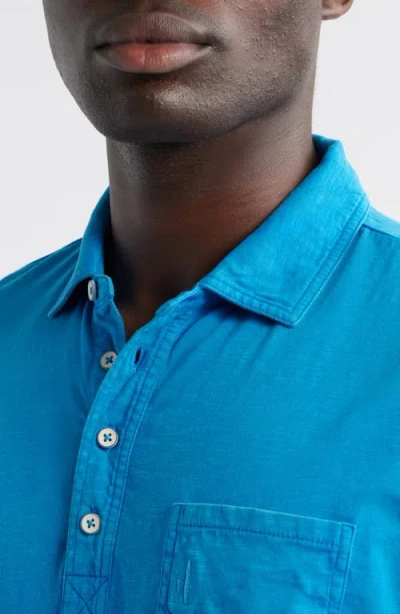 Johnnie-o Coastal Wash Original Pocket Polo In Riptide
