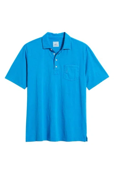 Johnnie-o Coastal Wash Original Pocket Polo In Riptide