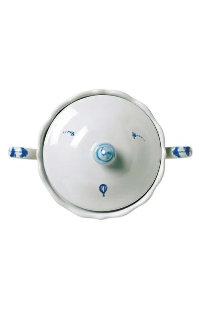 Juliska Country Estate Sugar Bowl With Lid In Delft Blue