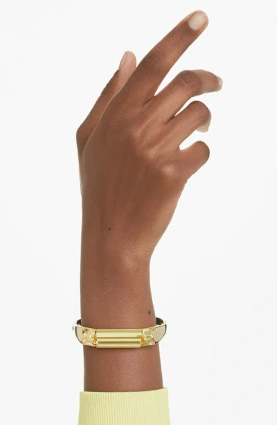 Swarovski Lucent Crystal Bangle Bracelet In Yellow