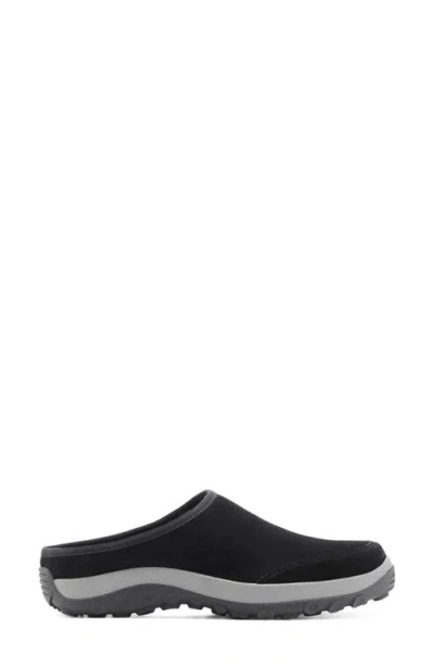 Mango Leather Clog In Black