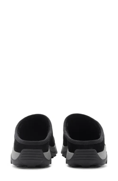 Mango Leather Clog In Black