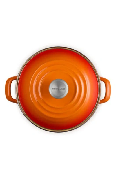 Le Creuset 8-quart Enameled Stainless Steel Stock Pot In Flame