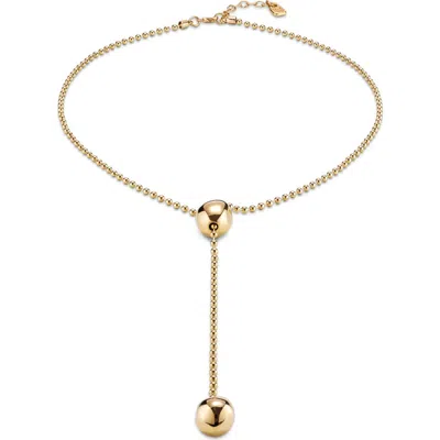 Unode50 18k Gold-plated Adjustable Chain Necklace In Gold
