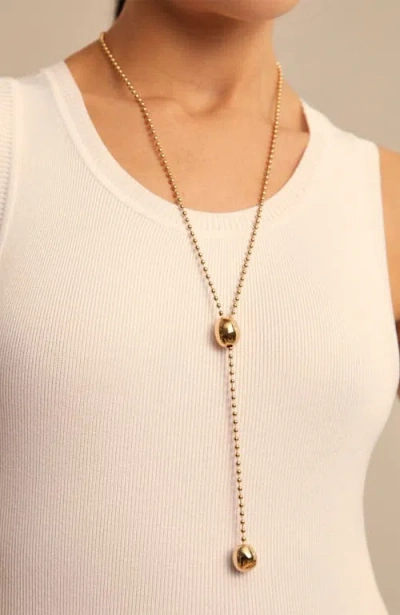 Unode50 18k Gold-plated Adjustable Chain Necklace In Gold