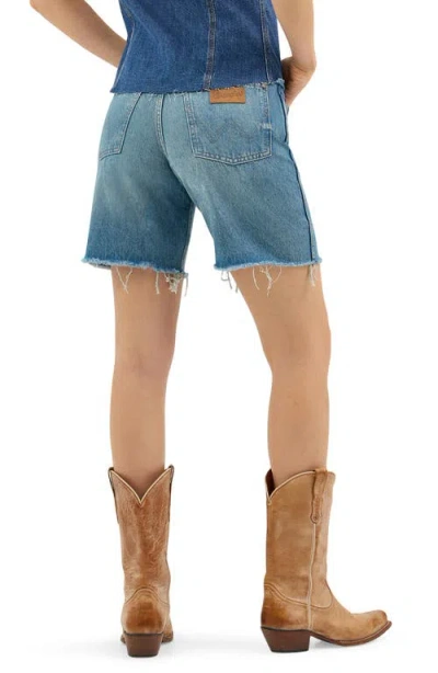 Wrangler Cowboy Cutoff Denim Shorts In Leaving Town