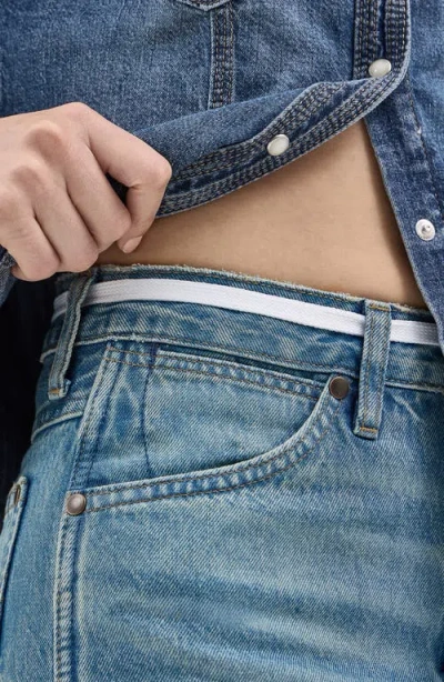 Wrangler Cowboy Cutoff Denim Shorts In Leaving Town
