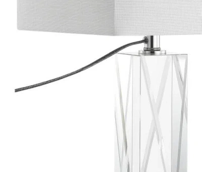 Jonathan Y Designs Sullivan 26.5in Crystal Table Lamp In Clear