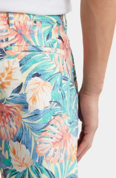 Tommy Bahama Chip Shot Positano Palms Stretch Ripstop Shorts In Lychee