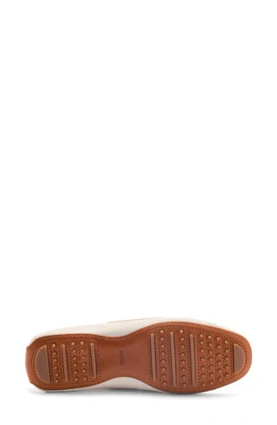 Mango Lace-up Leather Boat Shoe In White