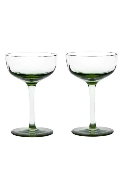 Juliska Puro Cocktail Coupe Glass, Set Of 2 In Basil