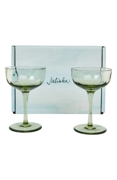 Juliska Puro Cocktail Coupe Glass, Set Of 2 In Basil