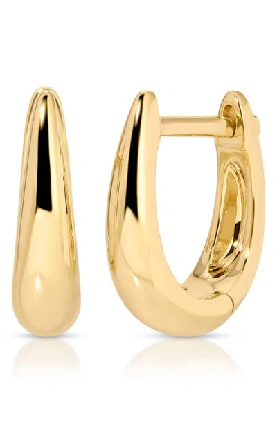 Ef Collection Mini Maeve Huggie Hoop Earrings In 14k Yellow Gold