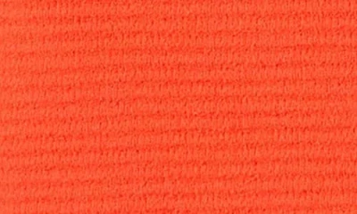 English Factory Textured Knit Miniskirt In Orange Red