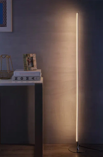 Jonathan Y Iris 59.5" Led Integrated Floor Lamp In Chrome