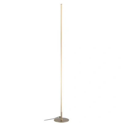 Jonathan Y Iris 59.5" Led Integrated Floor Lamp In Gold