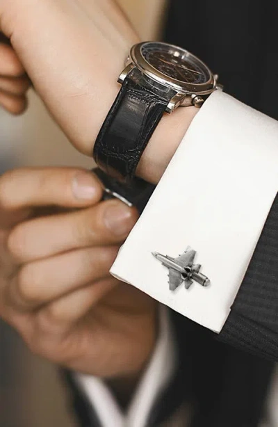 Cufflinks, Inc . 3d Military Jet Cuff Links In Silver