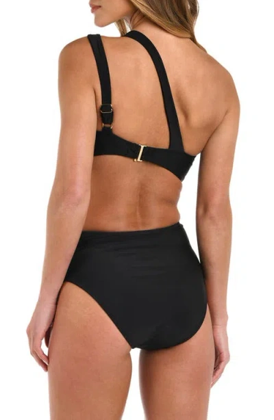 L Agence L'agence Camilla Cutout One-shoulder One-piece Swimsuit In Black