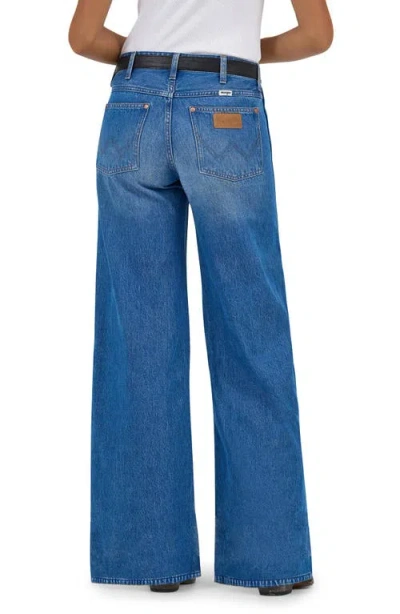 Wrangler World Wide High Waist Wide Leg Jeans In Ranch Housedown