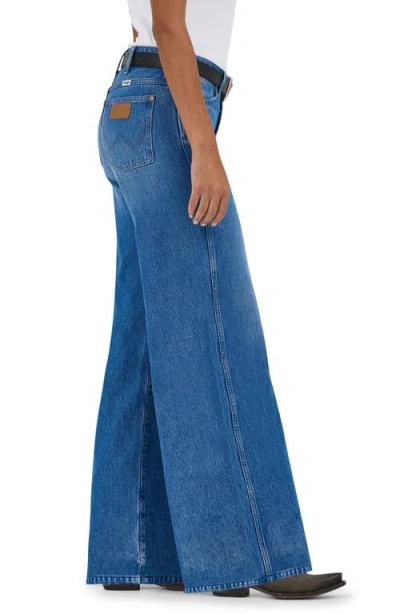 Wrangler World Wide High Waist Wide Leg Jeans In Ranch Housedown