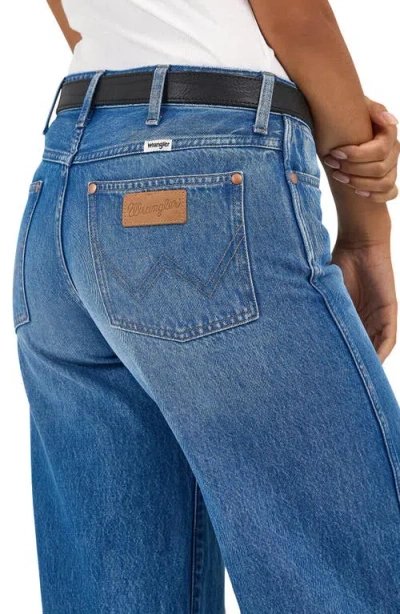Wrangler World Wide High Waist Wide Leg Jeans In Ranch Housedown