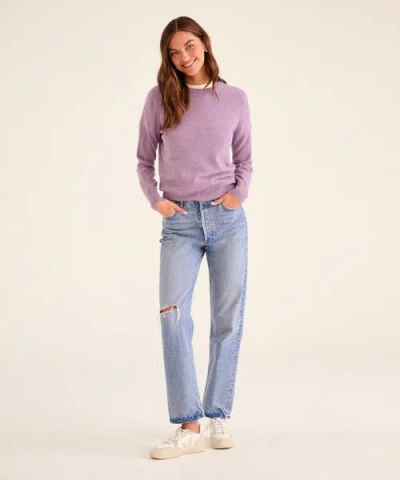 Naadam The Original Cashmere Sweater In Heathered Purple