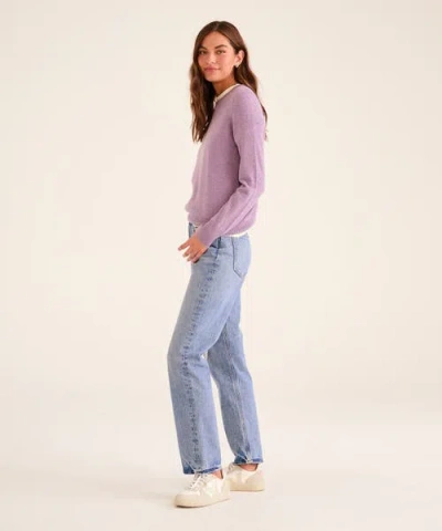 Naadam The Original Cashmere Sweater In Heathered Purple