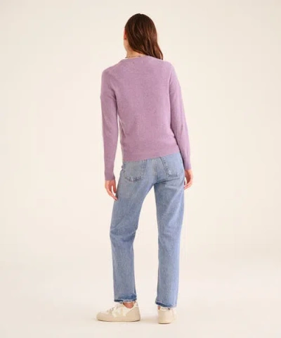 Naadam The Original Cashmere Sweater In Heathered Purple