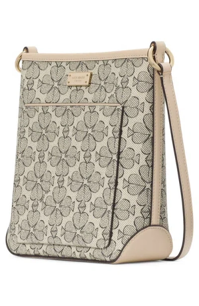Kate Spade New York Ava Spade Flower Coated Canvas Crossbody Bag In Neutral Multi
