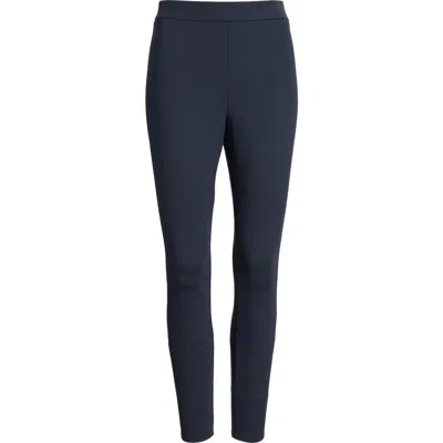 Theory Adbelle High Waist Pull-on Pants In Nocturne Navy - Xlv