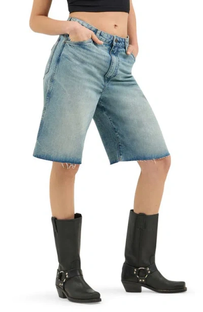 Wrangler Jort Cutoff Denim Shorts In Sand Surf
