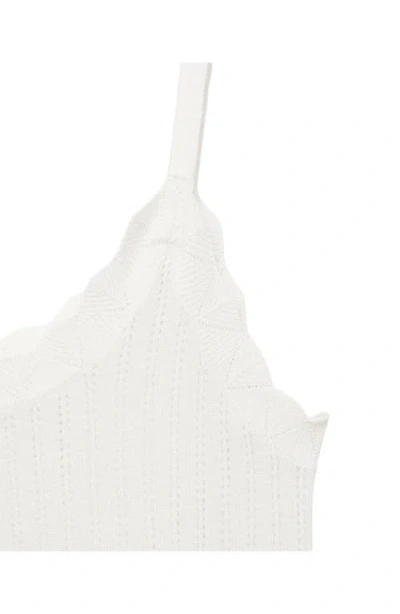 Mango Pointelle Nightgown In White