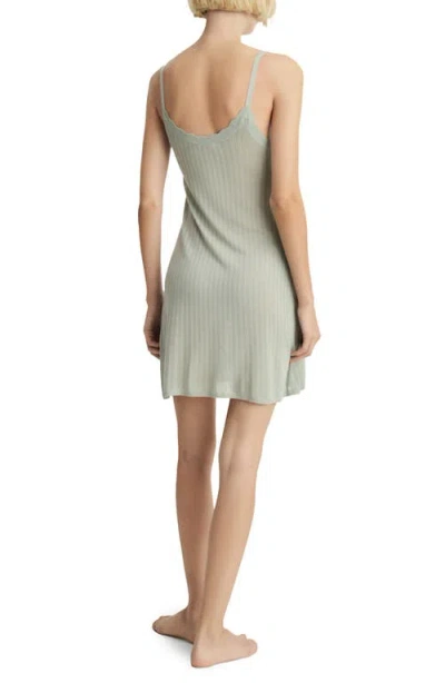 Mango Pointelle Nightgown In Gray