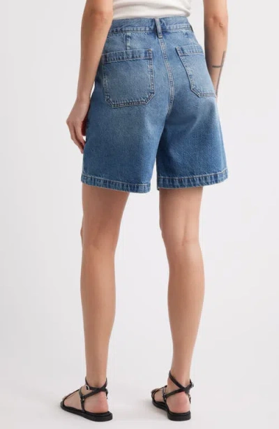Frame The Utility Organic Denim Shorts In Stranger