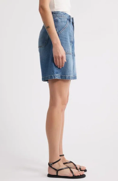 Frame The Utility Organic Denim Shorts In Stranger