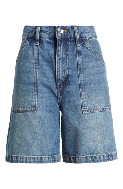 Frame The Utility Organic Denim Shorts In Stranger