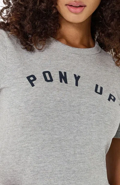 Wrangler Pony Up Graphic T-shirt In Mid Grey Mel