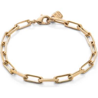 Unode50 18k Gold-plated Cable Chain Bracelet In Gold