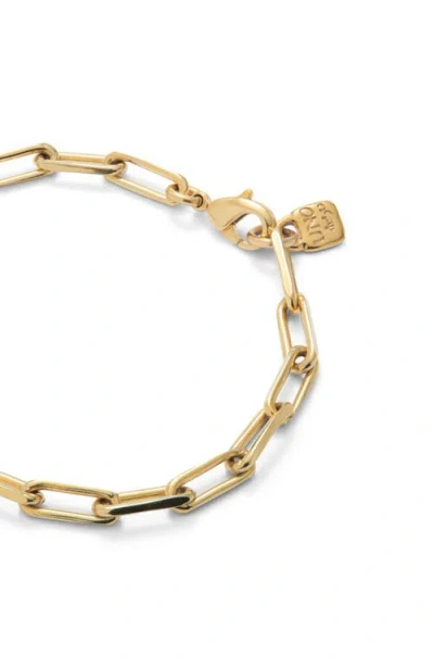 Unode50 18k Gold-plated Cable Chain Bracelet In Gold