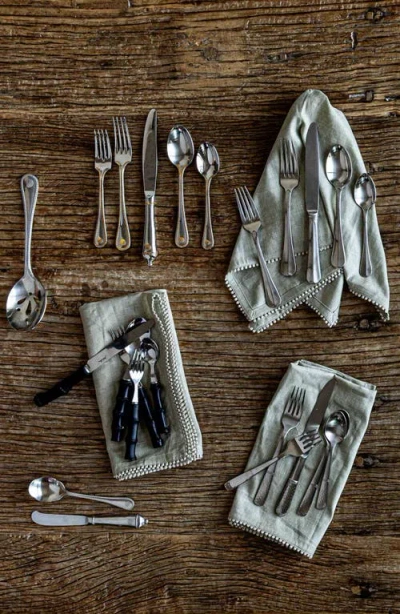 Juliska Bamboo 20-piece Flatware Place Setting In Silver/bamboo Natural