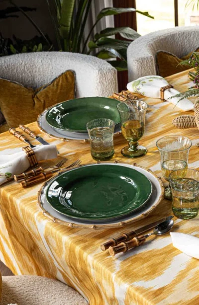 Juliska Bamboo 20-piece Flatware Place Setting In Silver/bamboo Natural