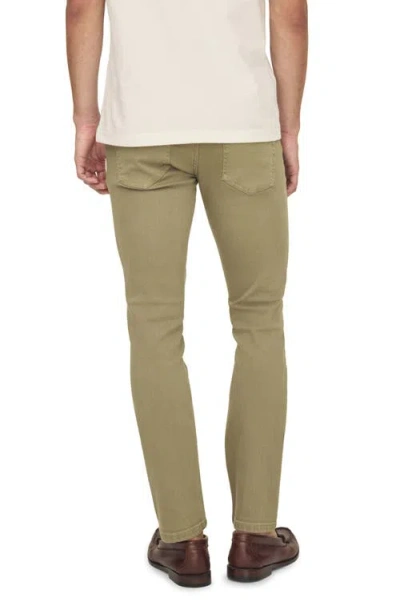 Warp & Weft Warp+weft Ams Slim Fit Jeans In Light Moss