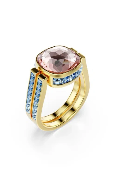Swarovski Chroma Gold-tone Plated Ring In Gold
