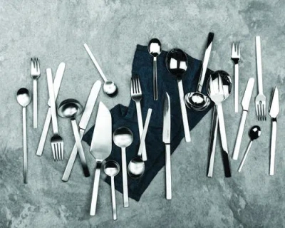 Mepra Stile Ice By Pininfarina Serving Set In Silver