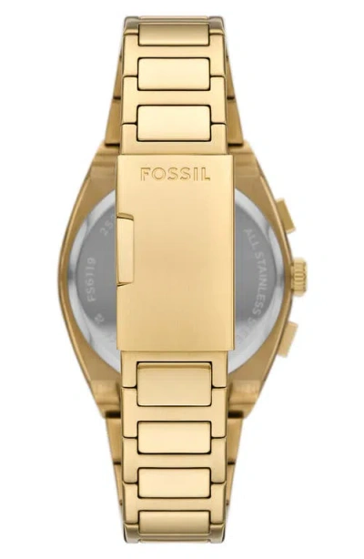 Fossil Men's Everett Gold Dial Watch In Gold