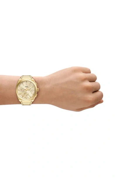Fossil Men's Everett Gold Dial Watch In Gold