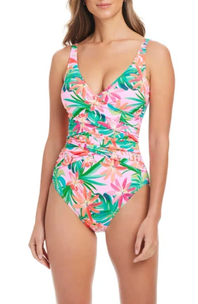 Bleu Rod Beattie Rod Beattie Mio Everything Under The Sun One-piece Swimsuit In Light Blush