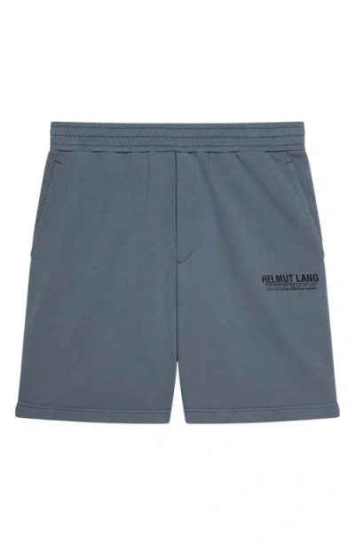 Helmut Lang Capsule Pull On 6 Shorts In Slate Blue