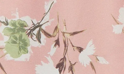 Shop Erdem Floral Print Faille Sheath Dress In Marguerite Floral Pink